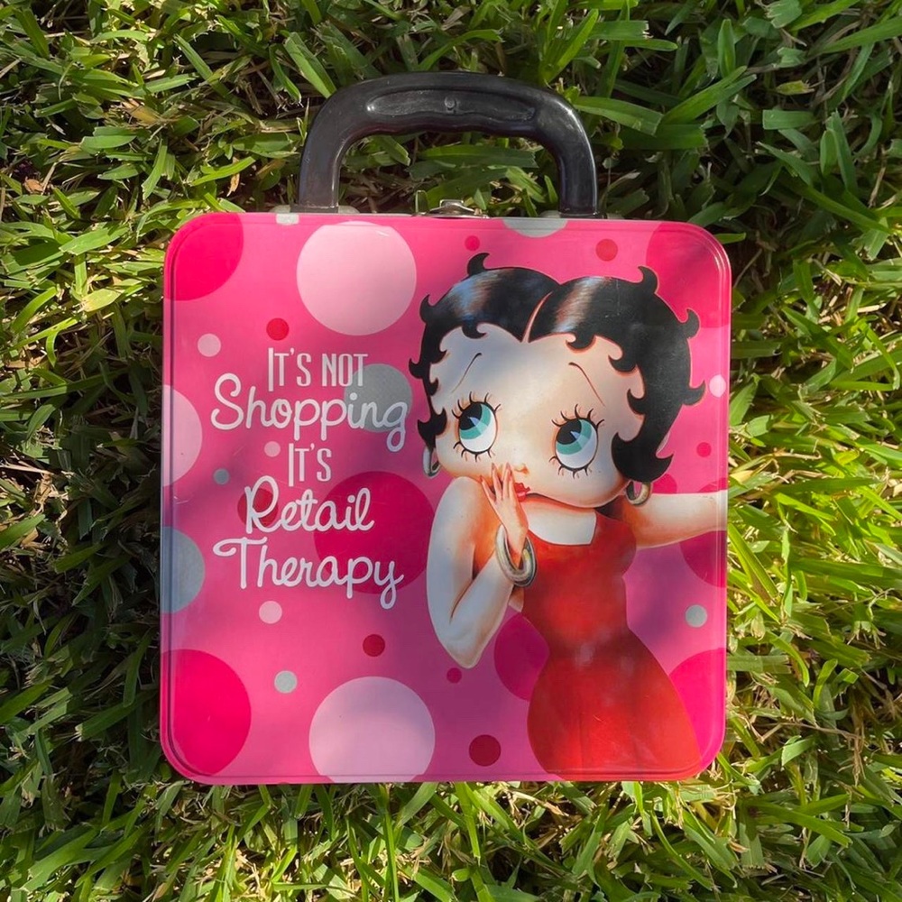 Rare Betty Boop Tin Storage Box